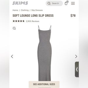 BRAND NEW SKIMS DRESS